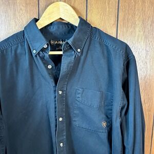 Ariat Men's Black Casual Button Down Shirt